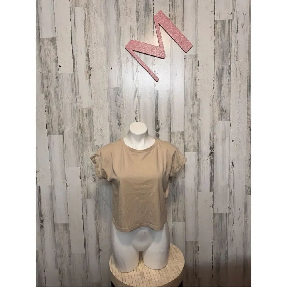 Zara tan blouse size medium
